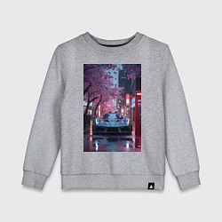 Детский свитшот Суперкар и сакура