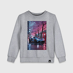 Детский свитшот Суперкар и сакура