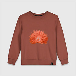Детский свитшот Сartoon monster fluffy orange