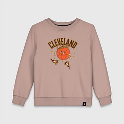 Свитшот хлопковый детский Cleveland Cavs, цвет: пыльно-розовый