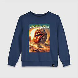 Детский свитшот Rolling Stones - stylization of the logo