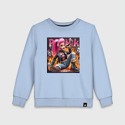 Детский свитшот Barbie singer - punks not dead