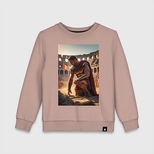 Детский свитшот Спартак в Колизее / Пыльно-розовый – фото 1