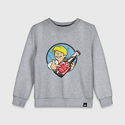 Свитшот хлопковый детский Vault Guybrush, цвет: меланж