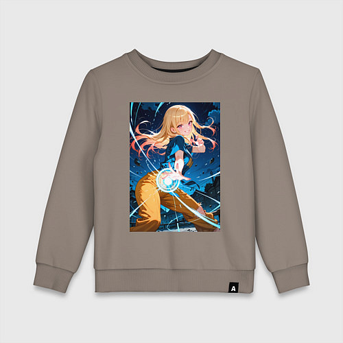 Детский свитшот Марин Китагава косплей Dragon Ball / Утренний латте – фото 1