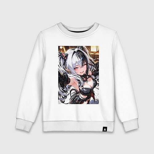 Детский свитшот Jetavie Punishing Gray Raven / Белый – фото 1