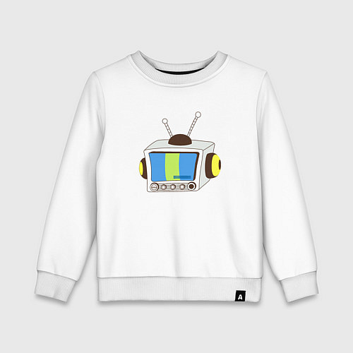 Детский свитшот Television / Белый – фото 1