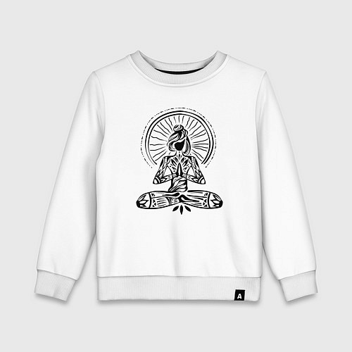 Детский свитшот Namaste girl / Белый – фото 1
