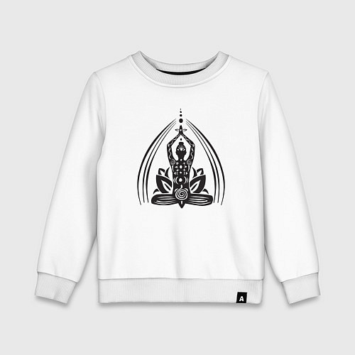 Детский свитшот Yoga vibe / Белый – фото 1