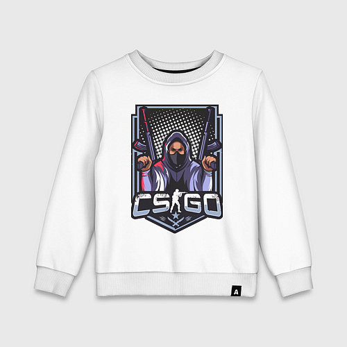 Детский свитшот Counter-Strike плохой парень / Белый – фото 1