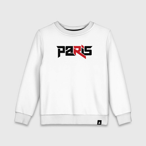 Детский свитшот Paris / Белый – фото 1