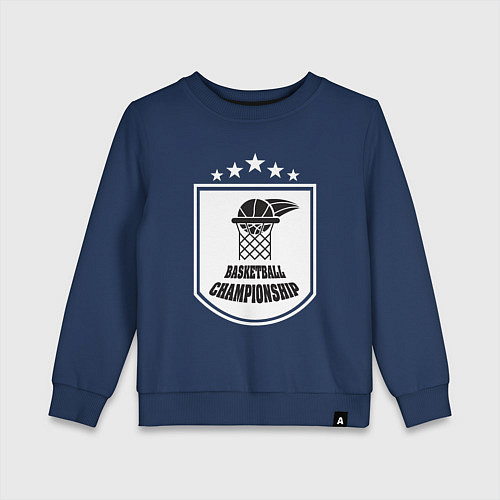 Детский свитшот Basketball championship / Тёмно-синий – фото 1