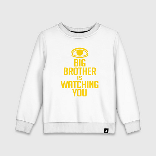 Детский свитшот Большой брат наблюдает за тобой / Белый – фото 1