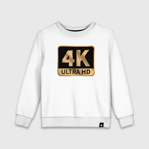 Детский свитшот 4K Ultra высокое качество / Белый – фото 1