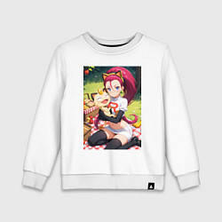 Детский свитшот Джесси и Мяут на пикнике