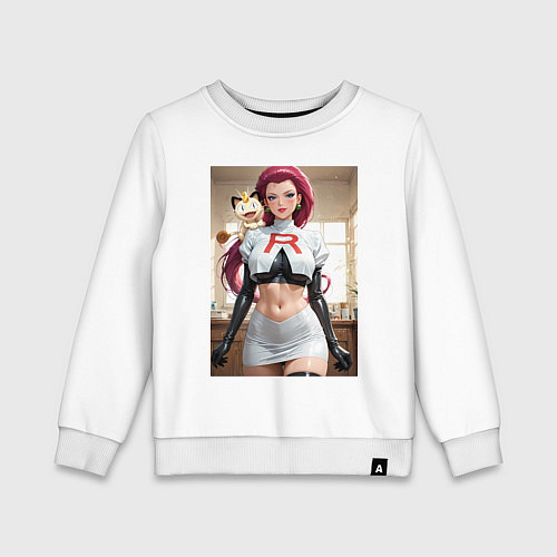 Детский свитшот Джесси и Мяут / Белый – фото 1