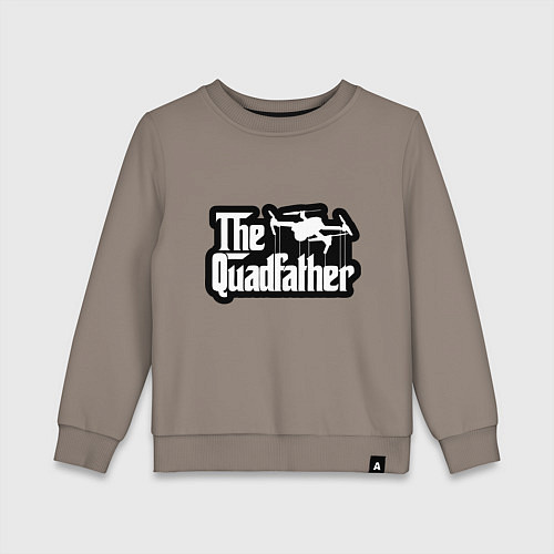 Детский свитшот Батя дронов и квадрокоптеров / Утренний латте – фото 1