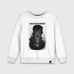 Свитшот хлопковый детский Blade runner 1982, цвет: белый