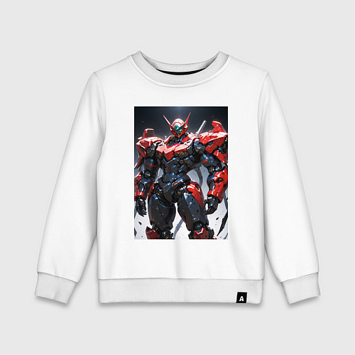 Детский свитшот Боевой мобильный доспех / Белый – фото 1