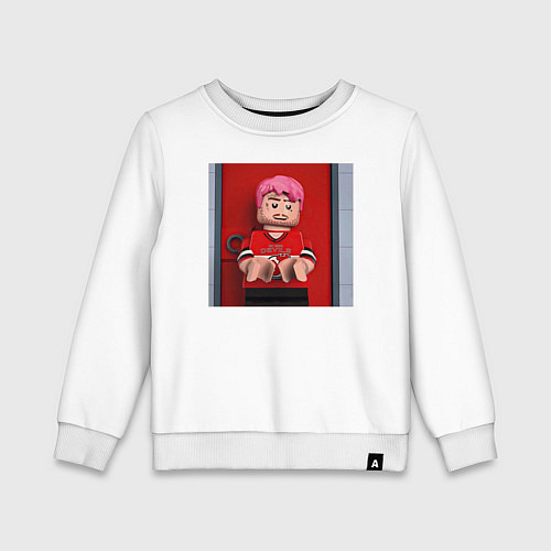 Детский свитшот Lil peep Hellboy / Белый – фото 1