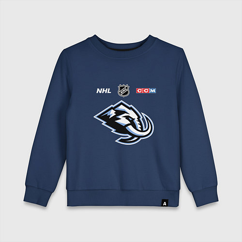 Детский свитшот Юта Маммот логотип команды / Тёмно-синий – фото 1