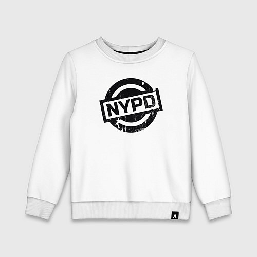 Детский свитшот Полиция в Нью-Йорке / Белый – фото 1