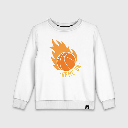 Детский свитшот Basketball game on / Белый – фото 1