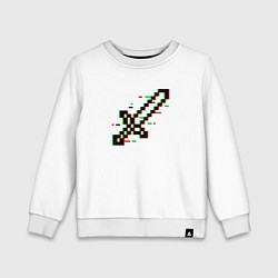 Детский свитшот Меч из майнкрафта