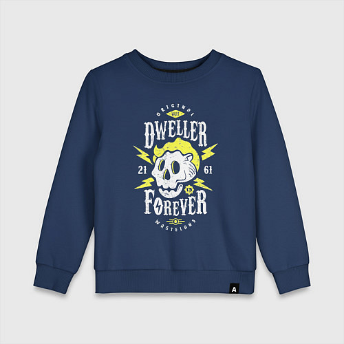 Детский свитшот Обитель - навсегда / Тёмно-синий – фото 1