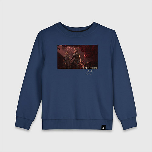 Детский свитшот Clair Obscur Expedition 33 Lune Gustave / Тёмно-синий – фото 1