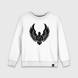 Детский свитшот Джиу-джитсу боец с крыльями