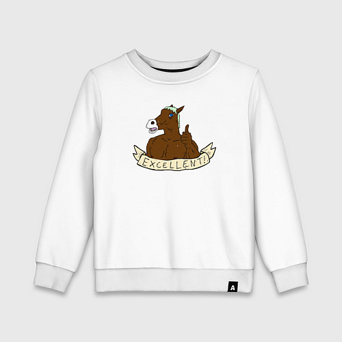 Детский свитшот Отлично / Белый – фото 1