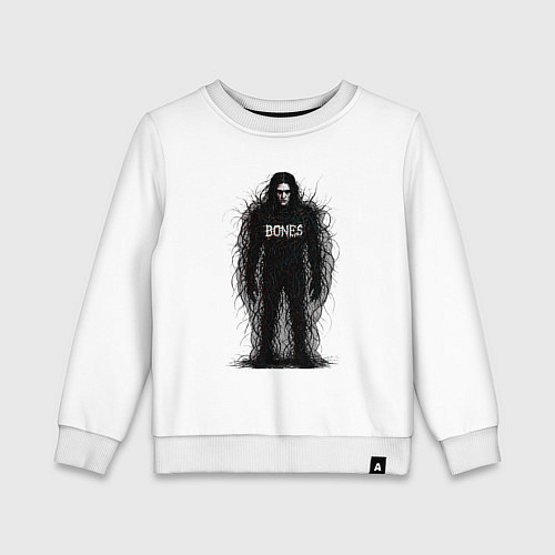 Детский свитшот Bones horror style / Белый – фото 1