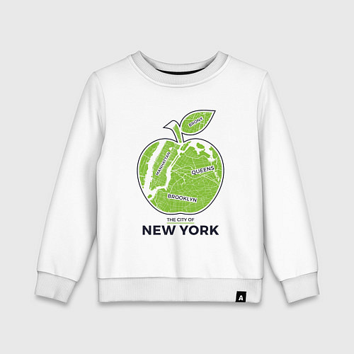 Детский свитшот Сity of New York / Белый – фото 1