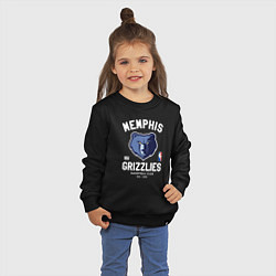 Свитшот хлопковый детский Memphis Grizzlies - NBA team, цвет: черный — фото 2