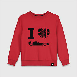 Свитшот хлопковый детский Формула 1, цвет: красный