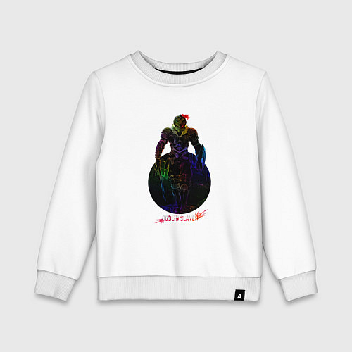 Детский свитшот Anime Goblin Slayer Оркболг / Белый – фото 1