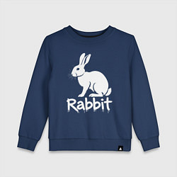 Детский свитшот Белый кролик
