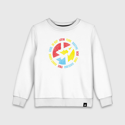Детский свитшот Стили джаза / Белый – фото 1