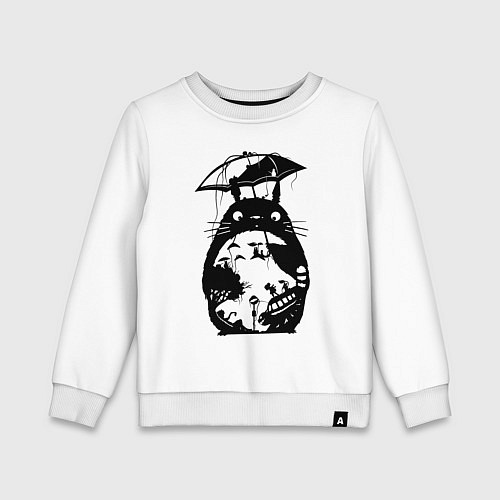 Детский свитшот Тоторо Мэй Сацуки котобус / Белый – фото 1