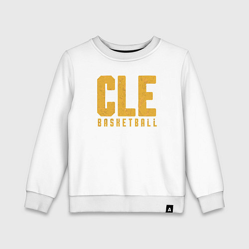 Детский свитшот Кливленд баскетбол / Белый – фото 1