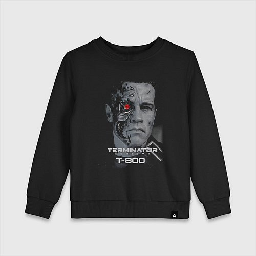 Детский свитшот Терминатор Т800 / Черный – фото 1