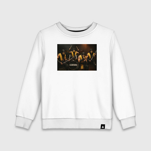 Детский свитшот Sorpions Mortal Kombat / Белый – фото 1
