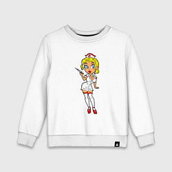 Детский свитшот Медсестра блондинка