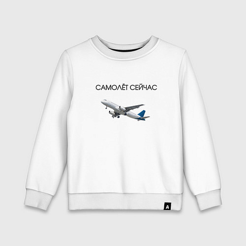 Детский свитшот Дикий огурец Мем / Белый – фото 1