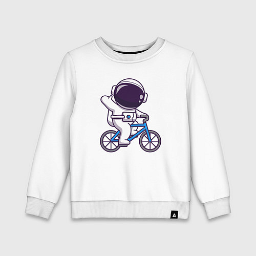 Детский свитшот Space bike / Белый – фото 1