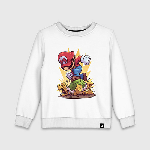 Детский свитшот Марио / Белый – фото 1