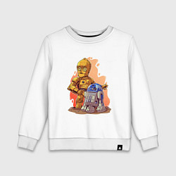 Детский свитшот Звёздные войны: c3p0 и r2d2 - арт