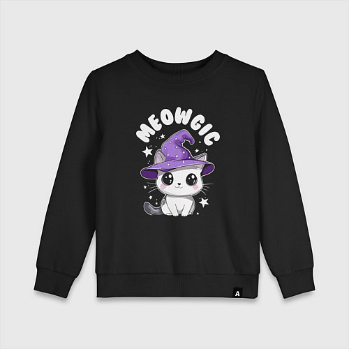 Детский свитшот Мяугия / Черный – фото 1