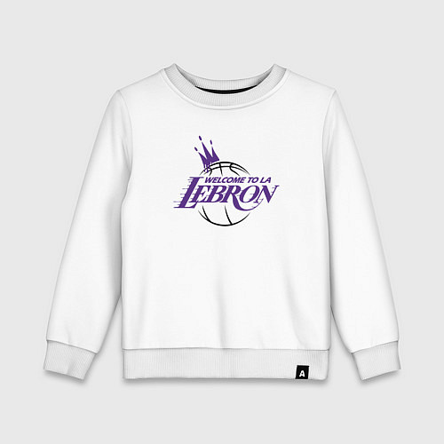 Детский свитшот Добро пожаловать Леброн / Белый – фото 1
